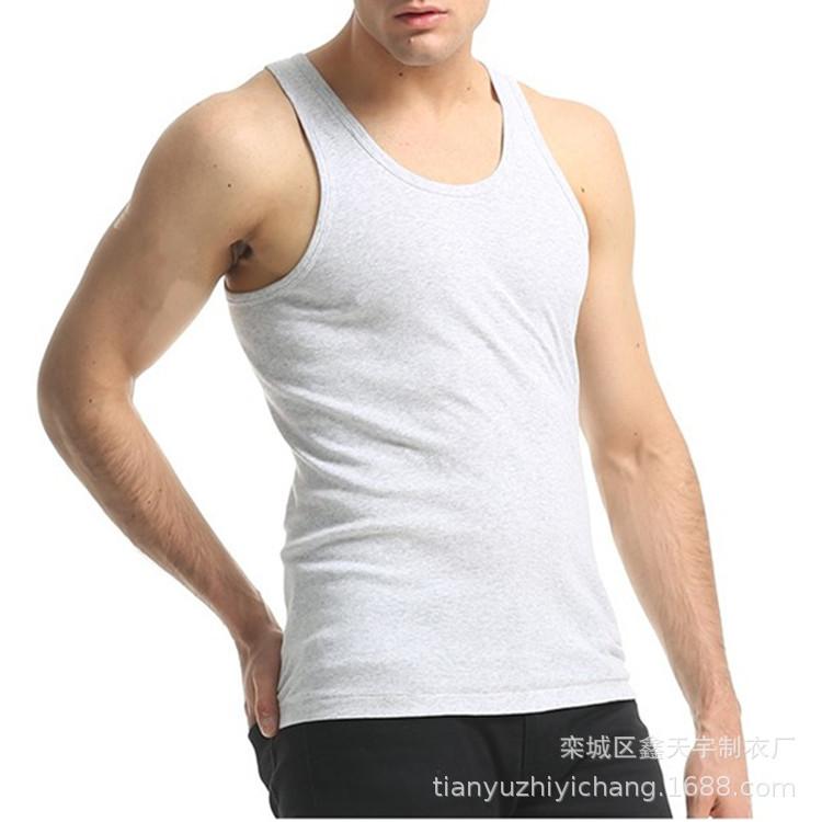 Men's Modal Summer Elastic Vest with Thin Suspenders