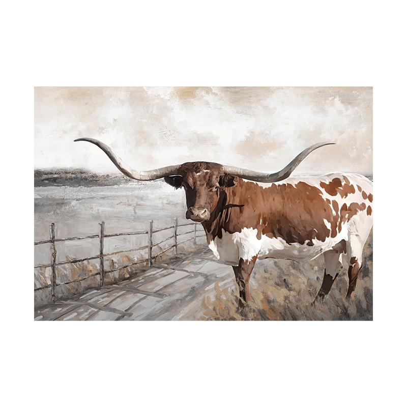 

Фермерское животное, корова Хайленд, фотография, настенное искусство, холст, живопись, постеры, принты, черно-белый декор для стен фермерского дома, украшение для дома 20x30cm