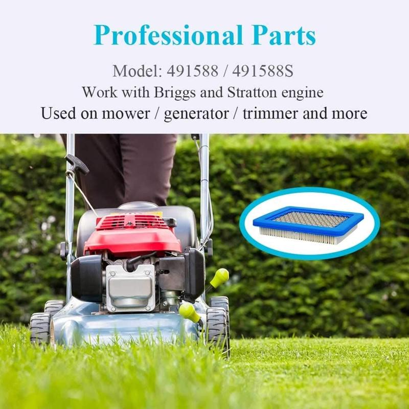 Air Filter Easy Installation Air Filter Durable Lawn Mower Spare Parts