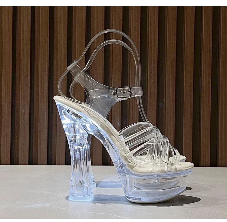 Женские сексуальные светодиодные светильники 14 см светящиеся металлические пряжки — фото 6