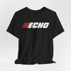 ECHO Outdoor Power Equipment Logo Unisex T-Shirt Schwarz Marine S-5XL