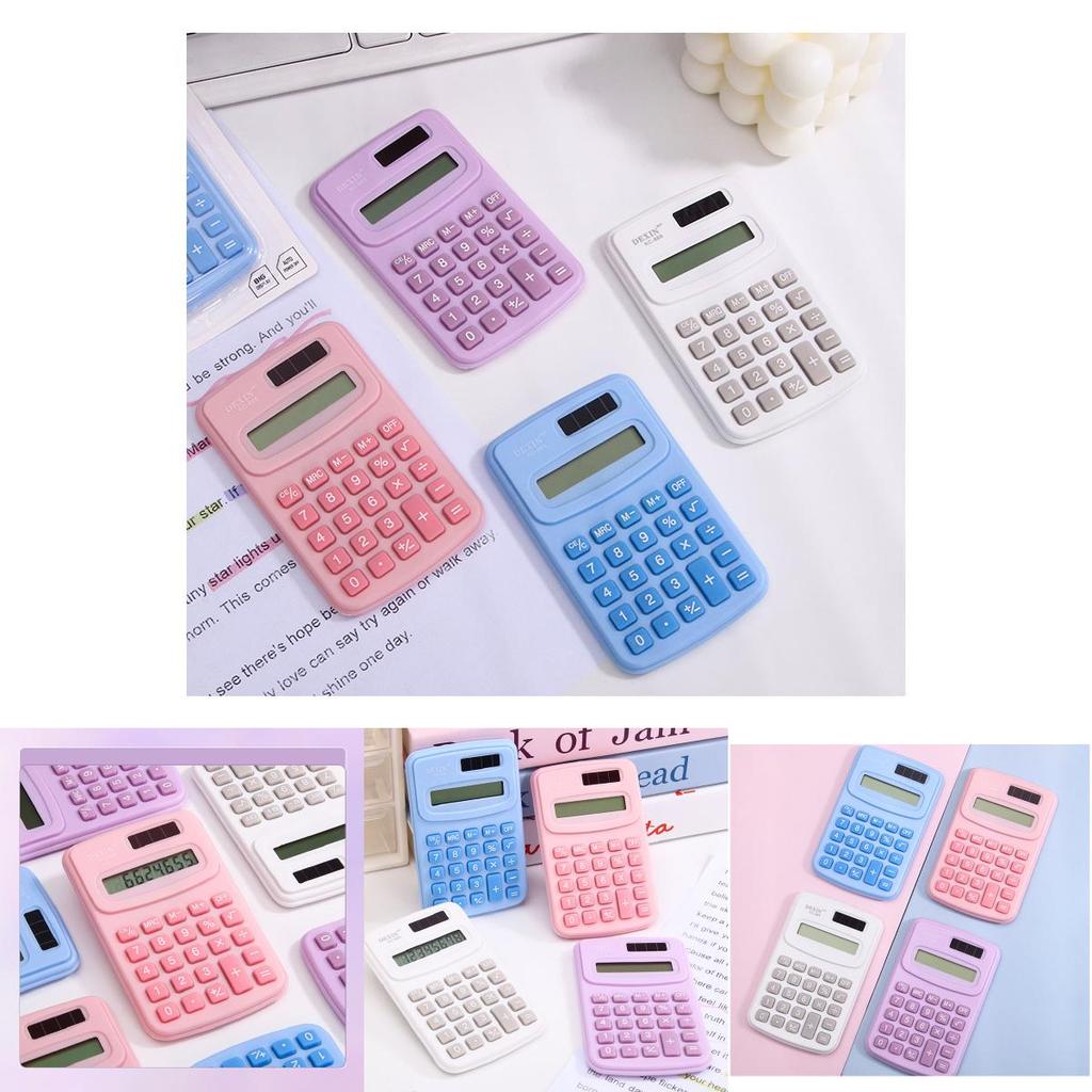 Cute Mini Colorful Calculator For Students Portable Slim Design Ideal For Kids And Gifts