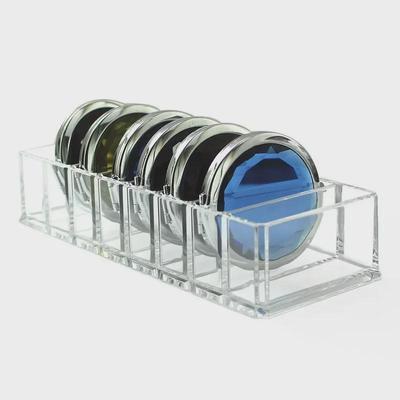 Premium Acryl Make-up Organizer mit 8-Fächer-Aufbewahrung für Lippenstifte, Rouges und Lidschatten