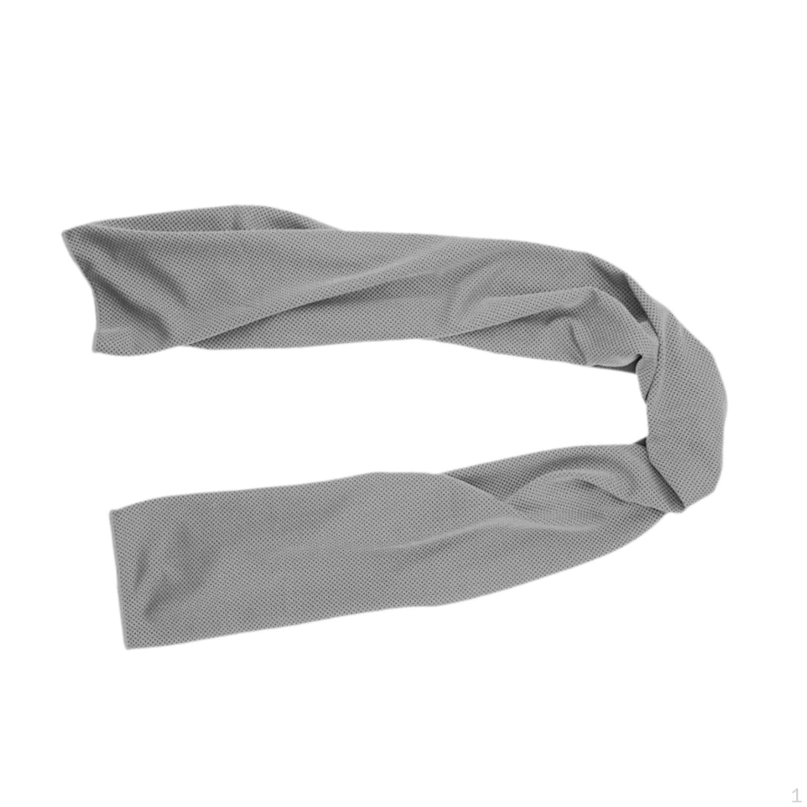 

Охлаждающее полотенце, прочное, дышащее, мягкое, охлаждающее, впитывающее пот для занятий спортом серый