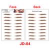 New Arrivals Water Transfer Girls Cosmetic Disposable Fake Temporary 4d Eye Brow Tattoo