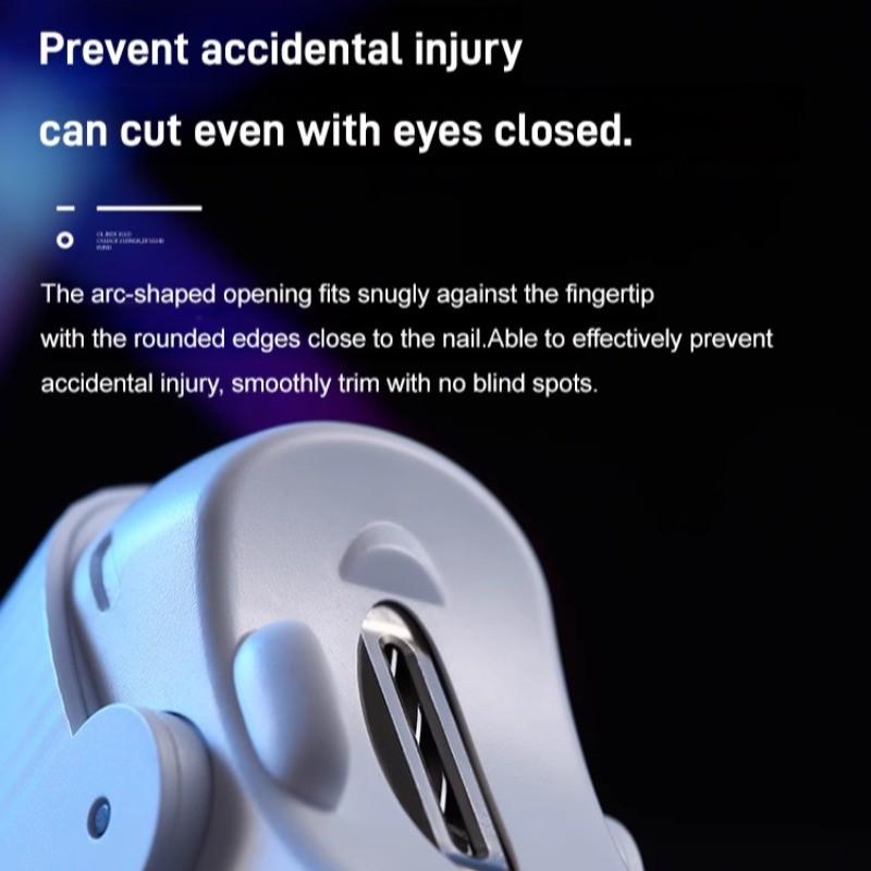 Automatic Nail Trimmer Intelligent Electric Nail Clipper Rechargeable Safety Fingernail Trimming Tool