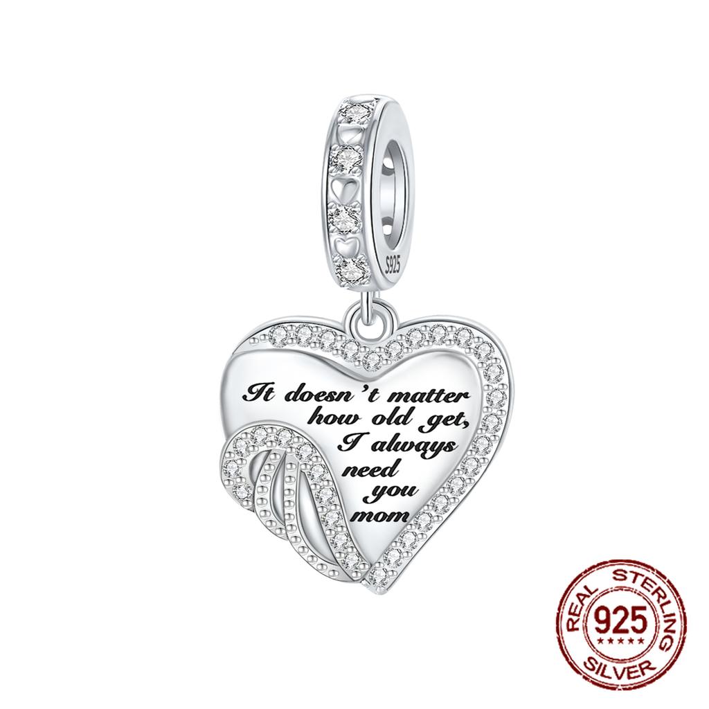 Charms Beads Copper Solid Color Letter Family Forever Tree Of Life Zircon Beads Fit Diy Bracelets Jewelry