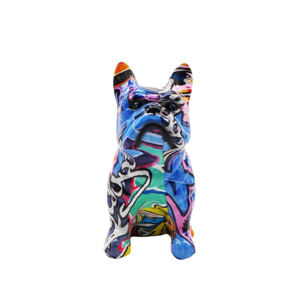 Nou creativ colorat Bulldog rășină meșteșuguri acasă living ornament verandă vin dulap decorare consumabile