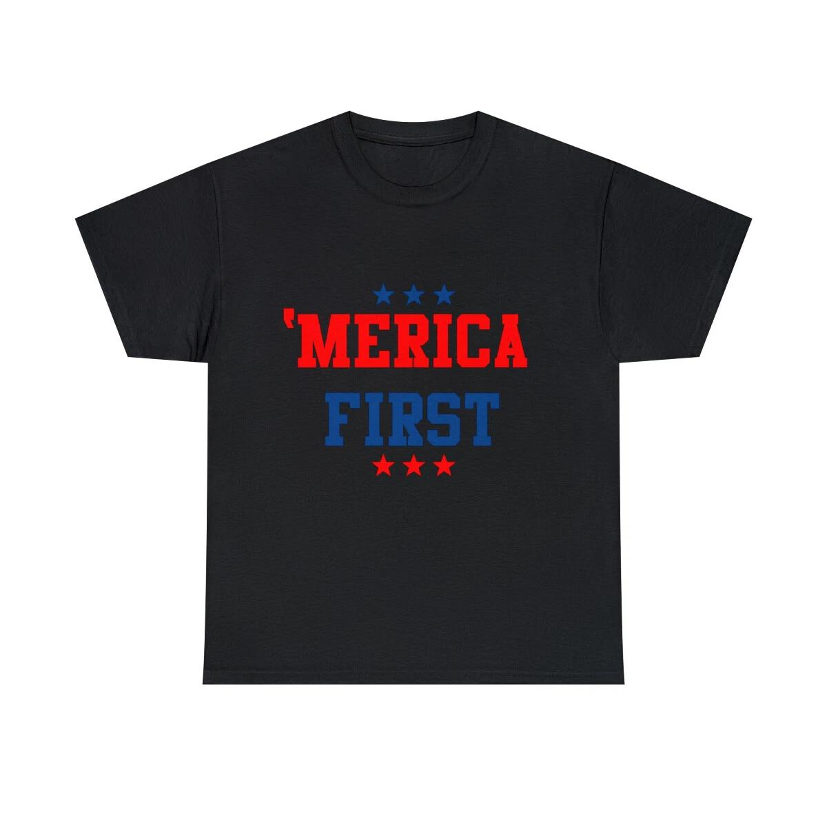 Merica First Graphic Tee Shirt, S-5XL XL