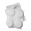 1 Pieza 8 con molde para tarta redonda plana invertida Molde para hornear DIY Molde de silicona para mousse francesa Molde de chocolate