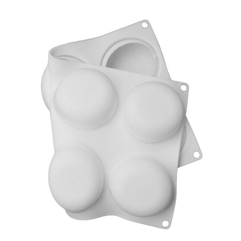 1 Pieza 8 con molde para tarta redonda plana invertida Molde para hornear DIY Molde de silicona para mousse francesa Molde de chocolate