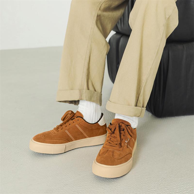 Fashion Red Skate Casual Shoes Walking Suede Sneakers for Men Skateboarding Shoe Flat Retro Moral Training Canvas Casual Sports