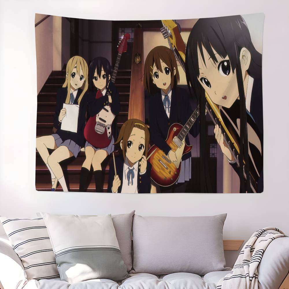 Anime KOn Colorful Tapestry Wall Hanging Cheap Hippie Bohemian Wall Tapestries Mandala Wall Hanging Sheets