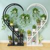 Xianjue Heart-Shaped Floor Plant Display Stand Pair (1.53m)