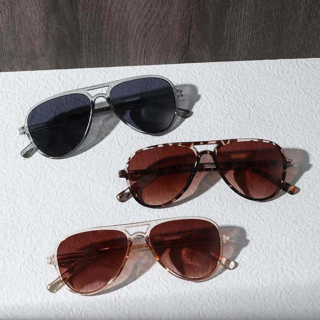New Oversized Sunglasses Women Men Vintage Pilot Designer Brand Sun Glasses Female Big Frame Mirror Retro Feminino