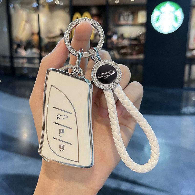 Tpu Car Key Case Cover For Lexus Nx Es Ux Us Rc Lx Gx Is Rx 200 250H 350H Ls 450H 260H 300H Ux200 Key Chain Accessories