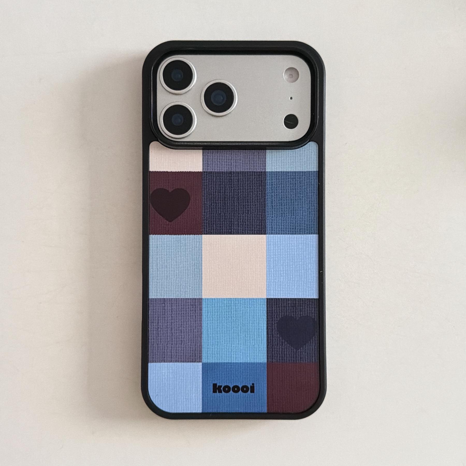 

Chic Blue Denim Blue Patchwork Edge Enhanced Protective Phone Case for iPhone 17 16 15 14 11 12 13 Pro Max Plus Back Cover iPhone 14 Pro