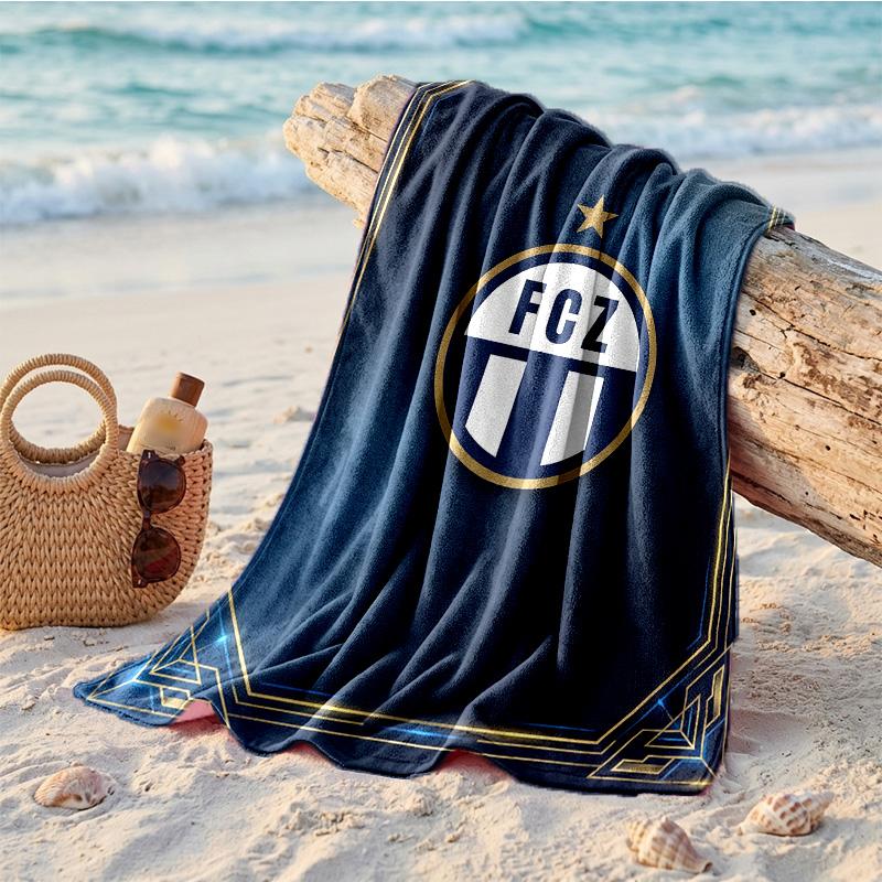 Asciugamano da Spiaggia in Microfibra con Stampa FC Zürich Asciugatura Rapida Assorbente Grande Asciugamano per Spiaggia Nuoto Viaggio