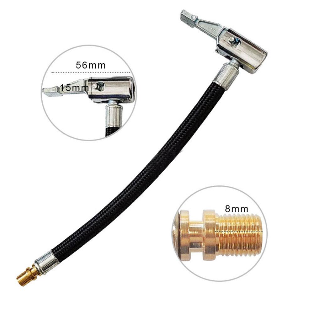 10CM Car Tire Inflator Hose Extension Tube Inflation Tube Adapter Connector Hose Car Exterior Accessories Cannot Deflate