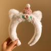 Soft Plush Headbands Fluffy Animal Hair Hoops Cartoon Headwear Cute Hairbands  Girls