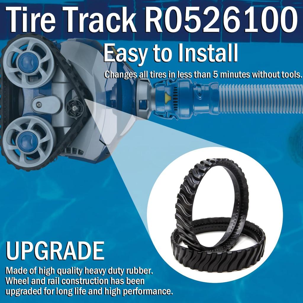 Qagea Pool Cleaner Parts Accessories Fits for Zodiac Baracuda MX6 MX8 MX6EL MX8EL, Tune Up Kit with R0524900, R0526100, R0527000, R0525100