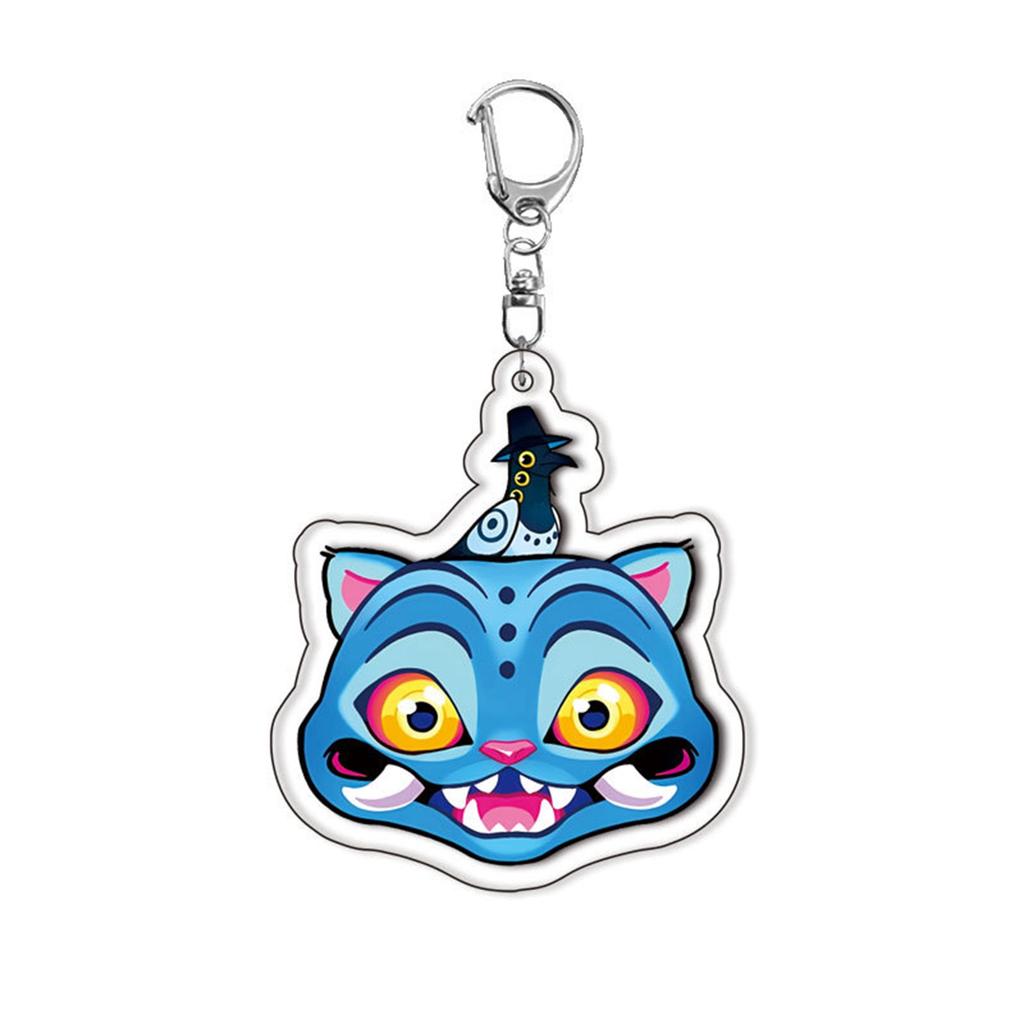 Cartoon Anime Movie Transparent Acrylic Keychain Pendant, Exquisite Gift Hanging Accessories For Backpacks
