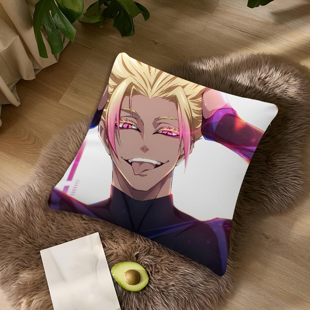 

Наволочка для подушки BLUE LOCK S-Shidou R-Ryuusei, декоративная наволочка для дивана в гостиной, квадратная наволочка для отдыха и сна 30x30CM(12x12in)