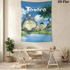 Neighbor Totoro Magical Journey Tapestry Background Cloth Wallmounted Home Decor Background Wall Hanging Cloth Homestay Soft Decoration Tapestry