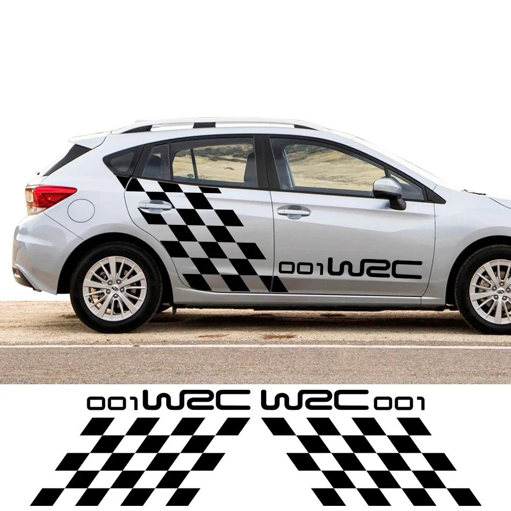 2PCS Car Door Side Sticker Decor Decal Auto Accessories For Subaru Impreza WRC WRX STI GDB GVB VA Hatchback 2018 2009 2008 2014