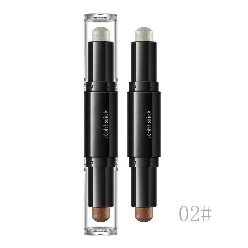 Doppelkopf Zweifarbig Lidschattenstift Faulenzer Schlafen Seidenraupe Highlighter Stift