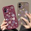 Cute Love Heart Phone Case For iPhone 16 Pro Max Shockproof TPU Soft Silicone Cover Coque For iPhone 15 Pro Max 14 13 12 11 Phone Case
