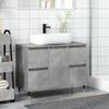 VidaXL Bathroom Cabinet Concrete Grey 80x33x60cm Engineered Wood, Cabinet, Bathroom Storage Cabinet, 857231