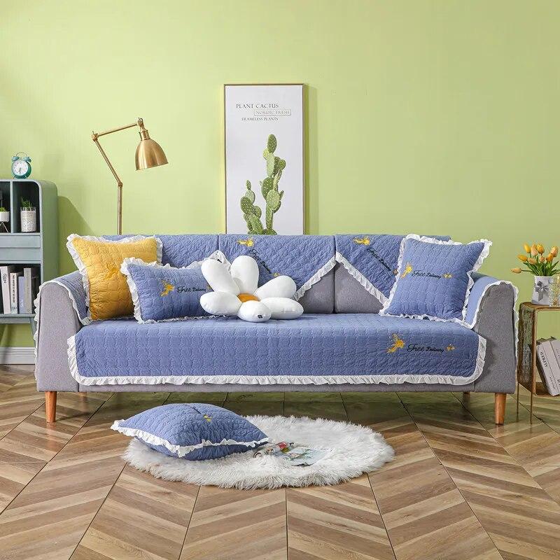 Universal Non Slip Sofa Cover Backrest Armrest Towel Furniture Protector Four Seasons Available for Living Room