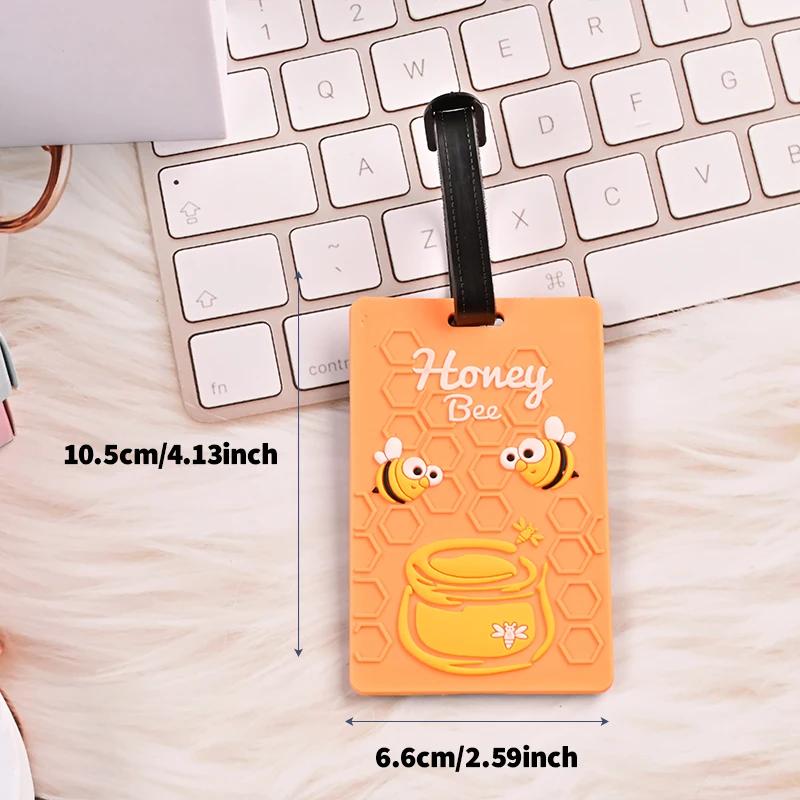 Cute PVC Card Sleeve Campus Card Work ID Protection Cover Cartoon Luggage Tag Access Card Holder Portable Baggage Boarding Label
