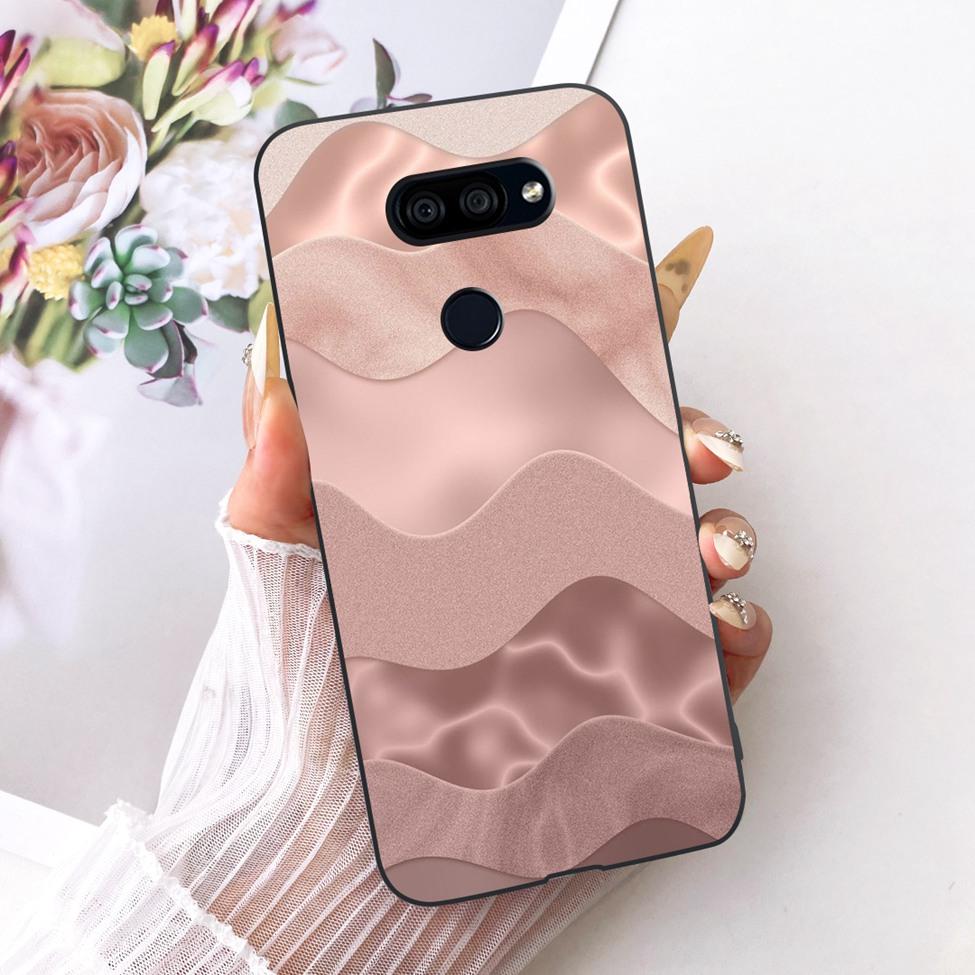 Hülle Für LG K40S 2019 Cover Ästhetisch Niedliche Katze Mode Lustig Bemalt Silikon Handyhülle LMX430HM