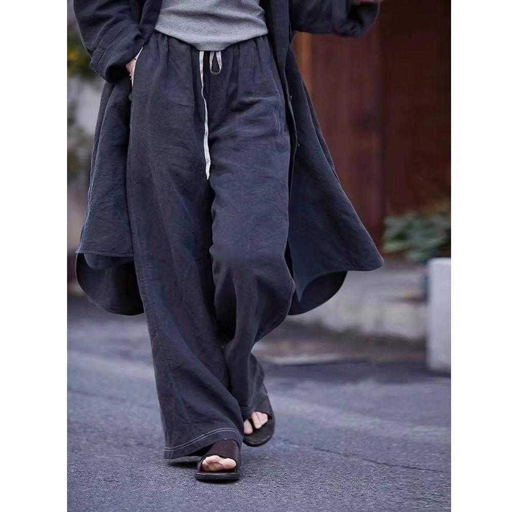 Women's Retro Summer Patchwork Elastic Waist Casual Pants