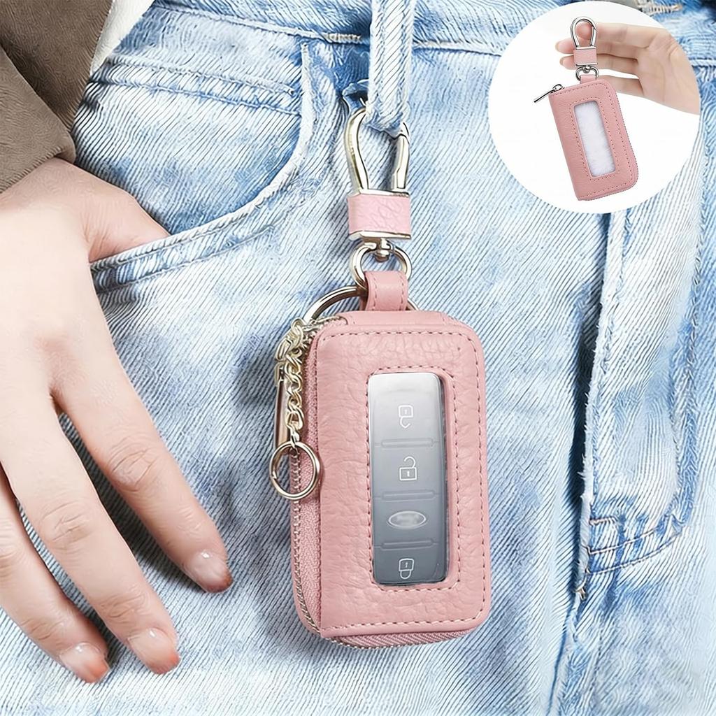 [AVIANA] Key Bag Ladies Genuine Leather Car Key Cover Smart