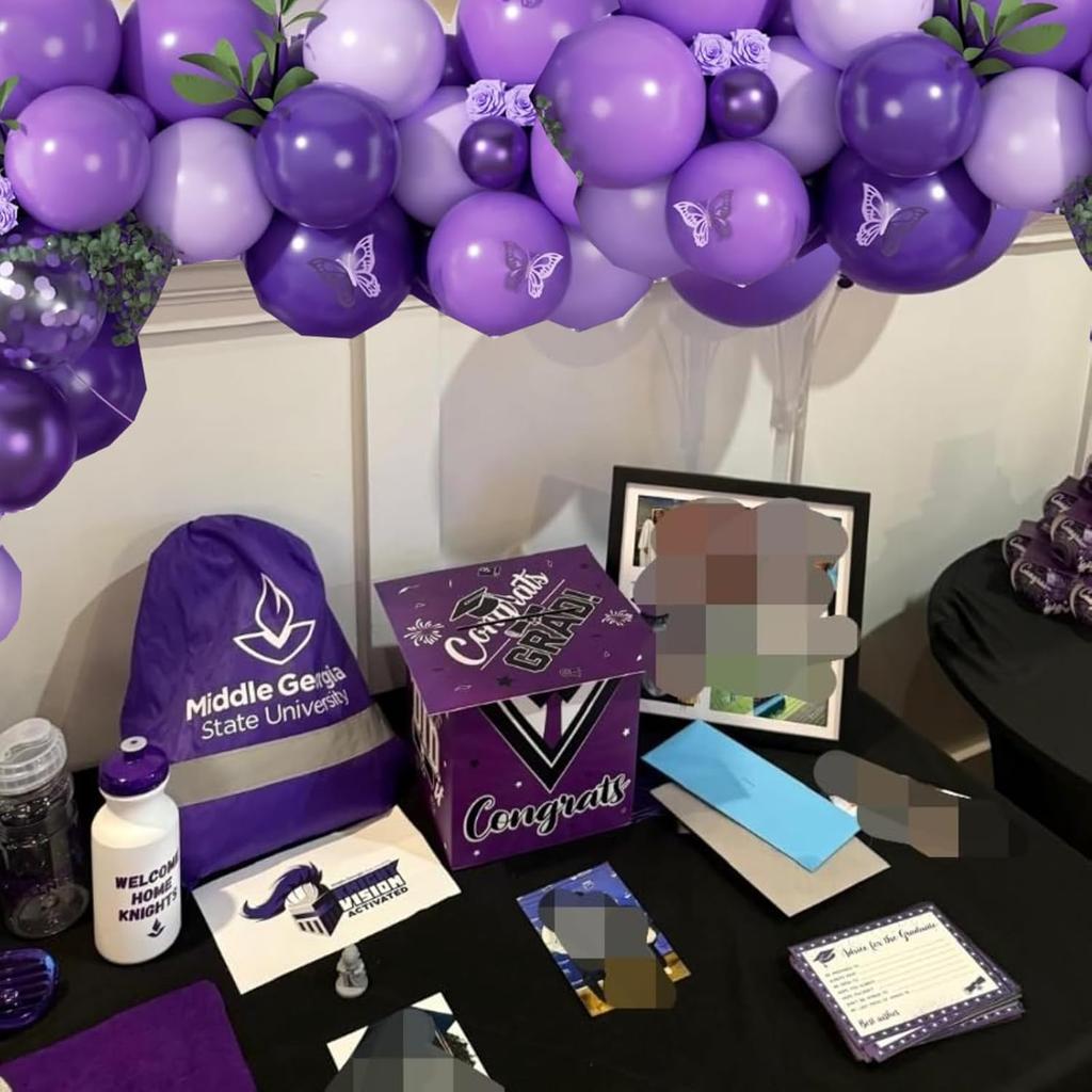 12inch 50pcs purple balloon with confetti latex balloon set, suitable for weddings, birthdays, themed parties, family gatherings