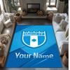 Malmö FF Printed Crystal Velvet Rug Non‑Slip Crystal Velvet Carpet For Sofa Bedroom Indoor Home Decoration