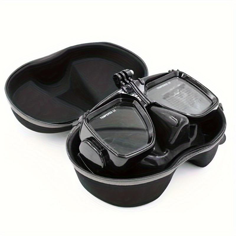 Simple Black Diving Glasses Case Large Capacity Portable Skiing Cycling Goggles Storage Box Durable Protective Container
