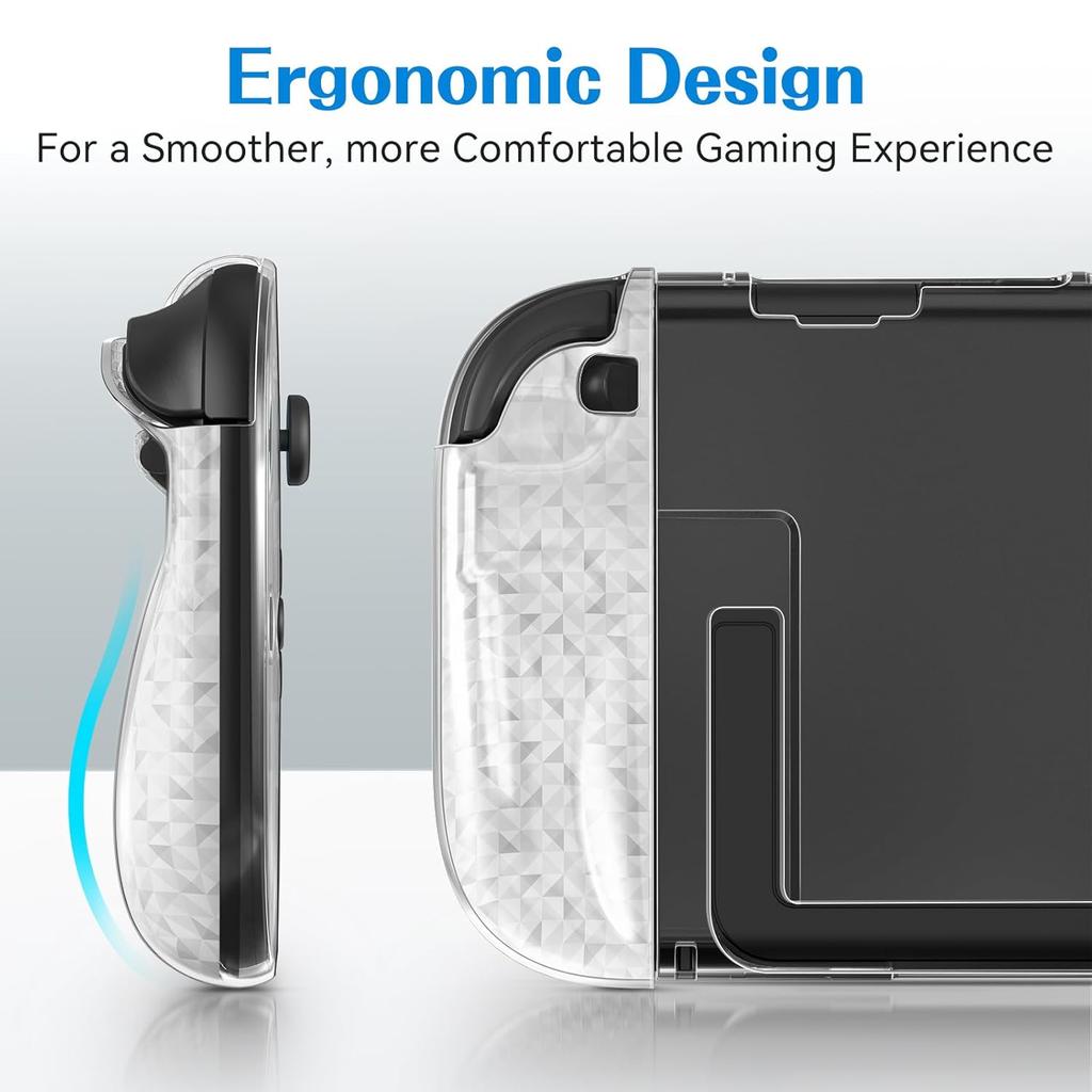 Transparent PC Hard Case for NS Switch 2 Joycon Gamepad Controller Protective Shell Cover Full Protector For Switch2 Accessories