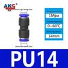 Pneumatic Nylon Air Hose Quick Connect Fittings: PU Straight, PY 5-Way, Cross 4-Way, PZA 3-Way, PE Connector with White/Blue Cap