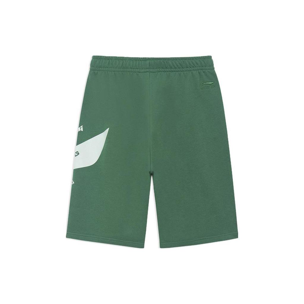 Li Ning Sports Fashion Collection Casual Shorts Men's Mist Pine Green Moderate AKSS495-3