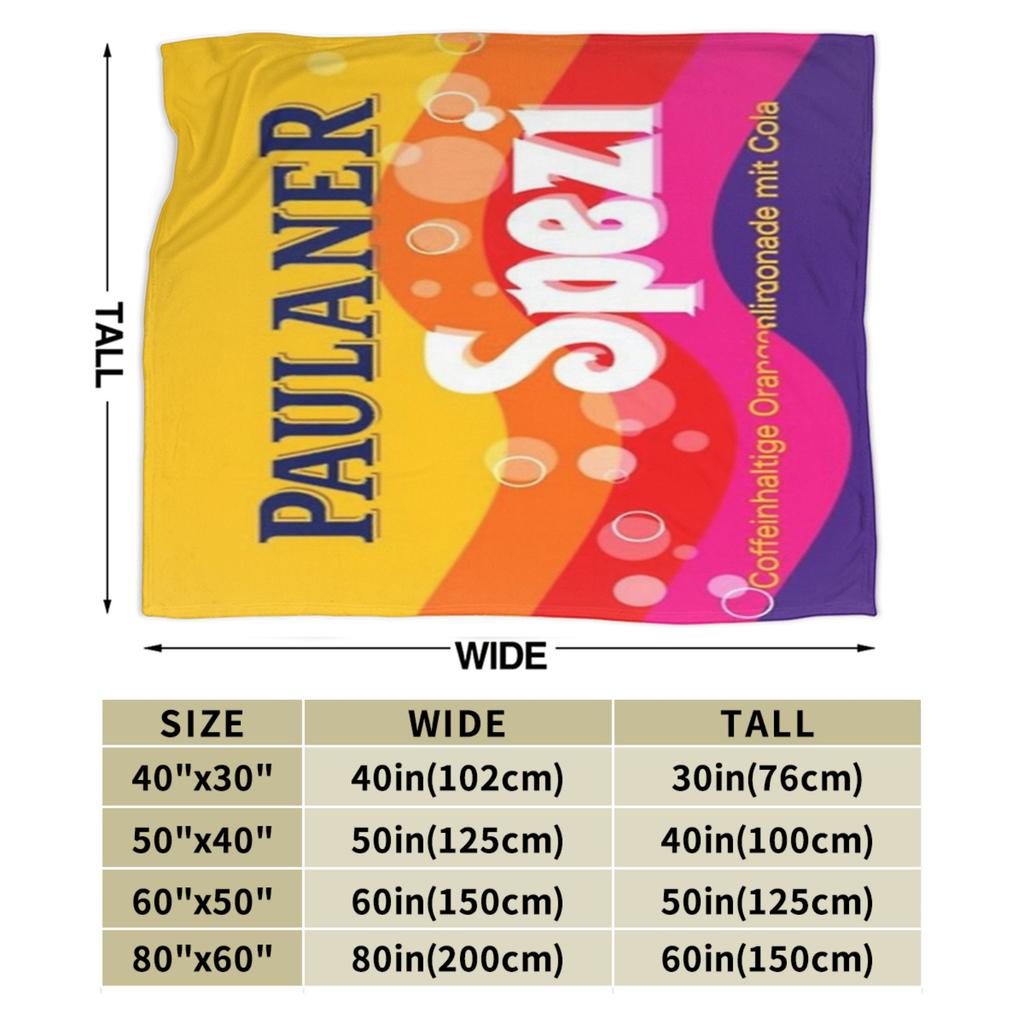 Paulaner Spezi Deka Kvalitní Teplá Měkká Ložní prádlo Přehozy Zima Studenti Venkovní Potisk Přehoz