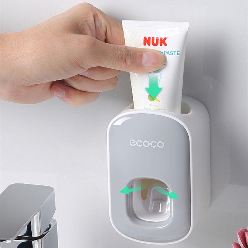 Yikoko Wall-Mounted Automatic Toothpaste & Toothbrush Set for Kids
