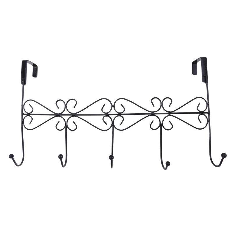 

Пять крючков Крючки над дверью Полотенце Одежда Шляпа Сумка над дверью Вешалка для ванной Вешалка для пальто Ткань M чёрный