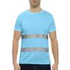 Men's Round-neck Quick-drying Reflective Outdoor Construction Environmental Sanitation Safety Building Labor  Reflective Work Clothes Short-sleeved To