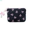 X7XC Travel Makeup Bag Cosmetic Bag Large Capacity Skincare Organisers Lovely Bows Makeup Storage Bag Aesthetic Toiletry Bag