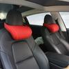 Neck Pillow for Tesla Model 3/Y/S/X/3+ Soft Comfortable Cushion Leather Neck Support Car Seat Headrest Car Interior Accessories