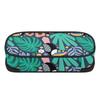 Pencil Bag Lightweight 300D Polyester Easy Open Zipper with Mesh Pocket Removable Divider and Pen Slots for School and Study